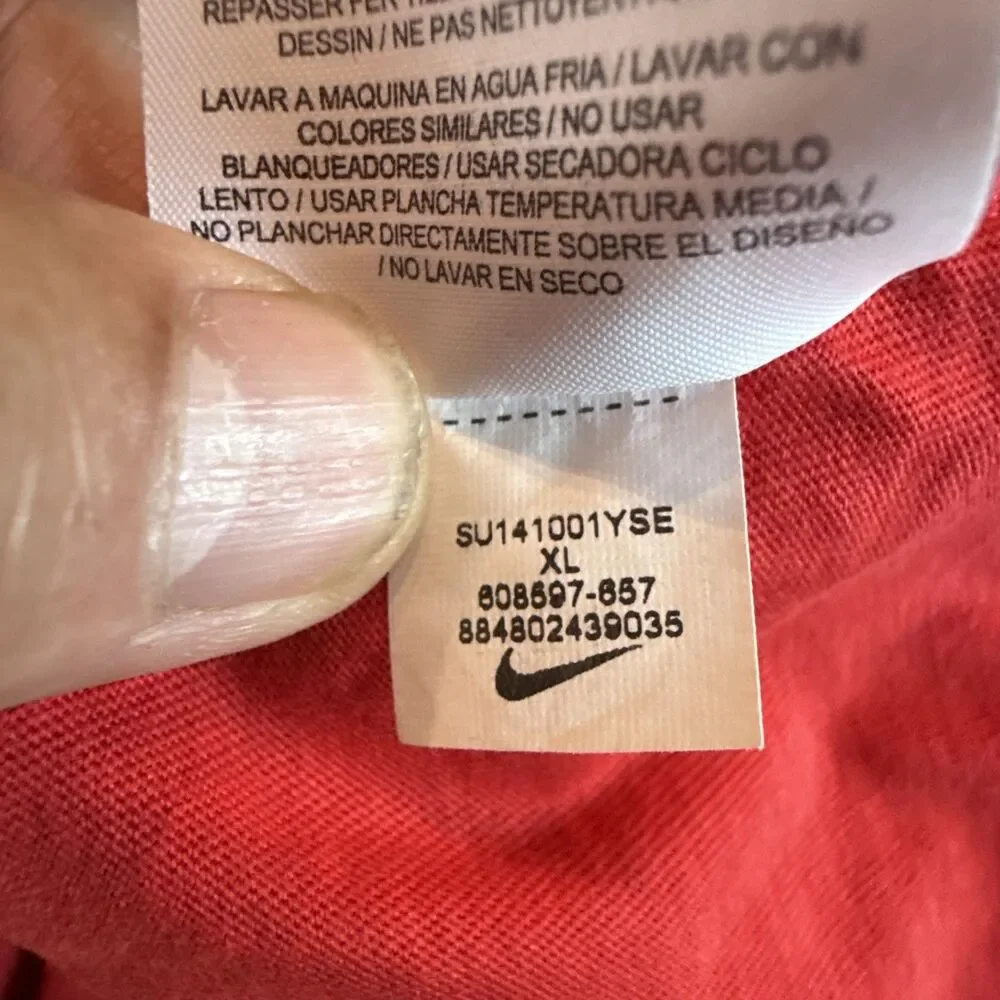 2014 World Cup Nike England Away Red Dri-Fit Soccer Shirt Jersey | Men's XL